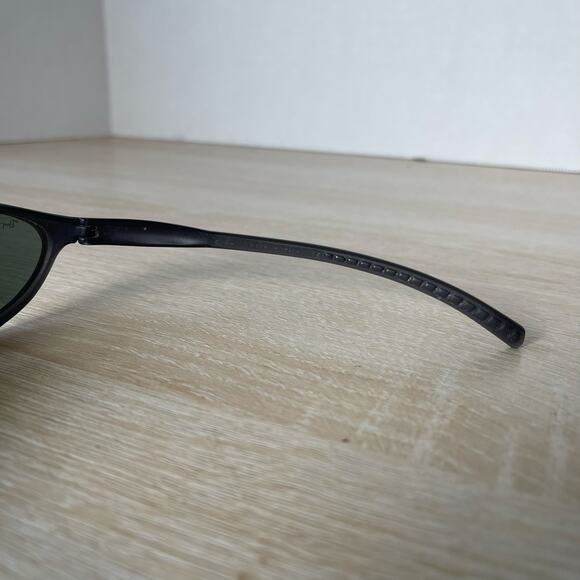 Vintage B&L Ray-Ban RB2047 Cutters W3125 Sunglasses RARE! Matte Black Green Lens - Picture 6 of 11